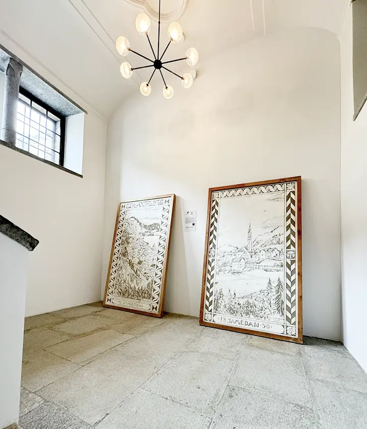 Artworks displayed in a venue